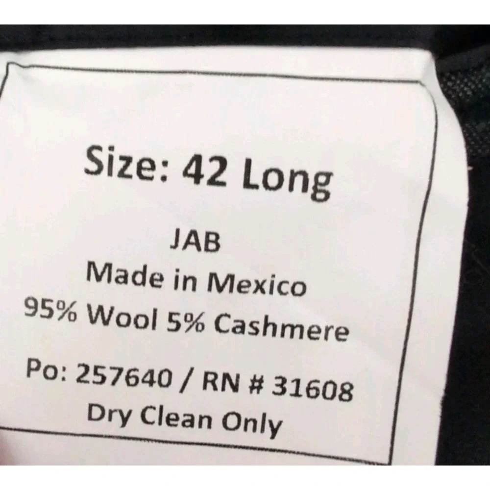 Jos A Bank‎ Reserve E. Thomas Cashmere Wool Check Sport Coat Sz 42L Tailored Fit